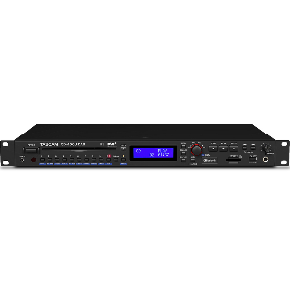 Tascam CD-400U Lecteur CD/SD/USB avec Bluetooth et tuner AM/FM