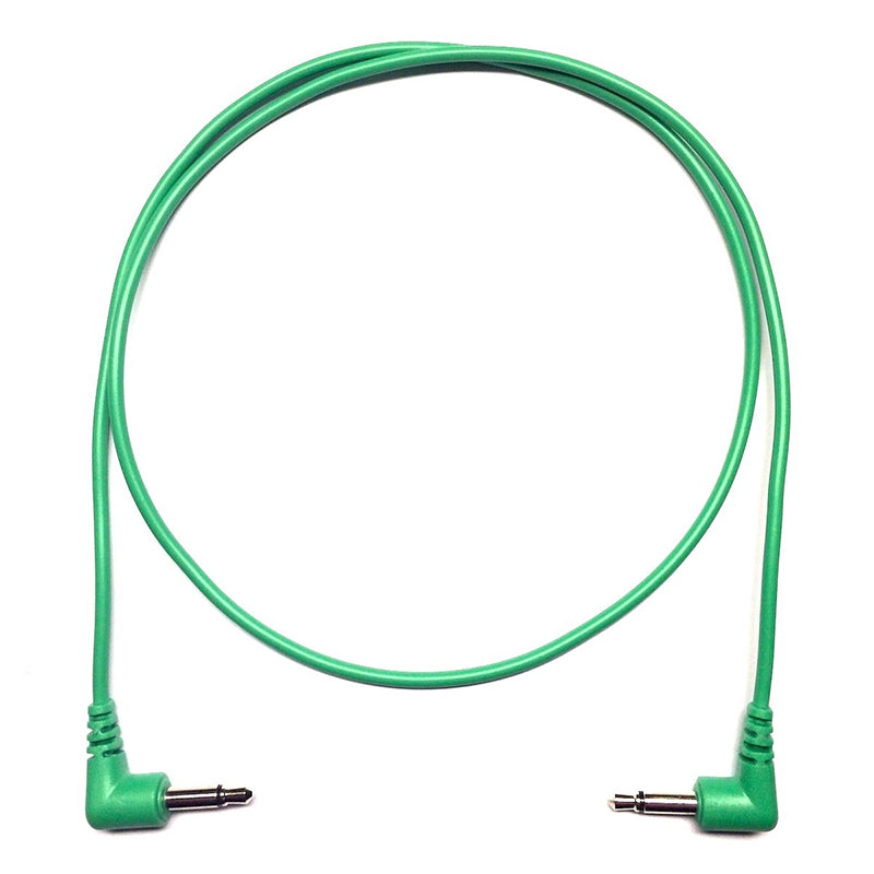 TENDRILS RIGHT ANGLED EURORACK PATCH CABLE 90CM EMERALD