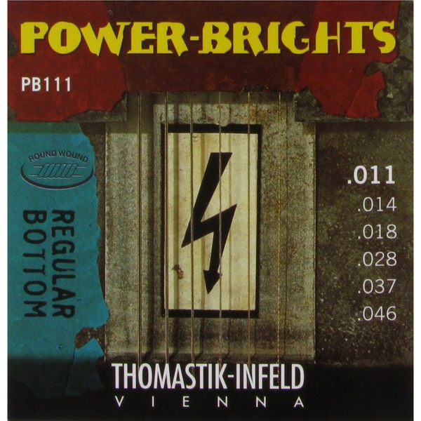 THOMASTIK INFELD TGPB111 GUITAR SET, POWER BRIGHTS