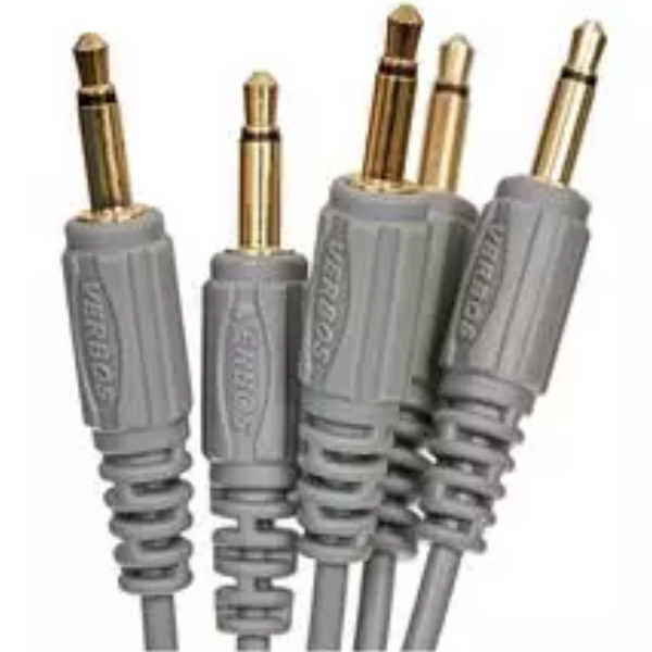 VERBOS ELECTRONICS LOGO PATCH CABLE (22CM) 5/PACK